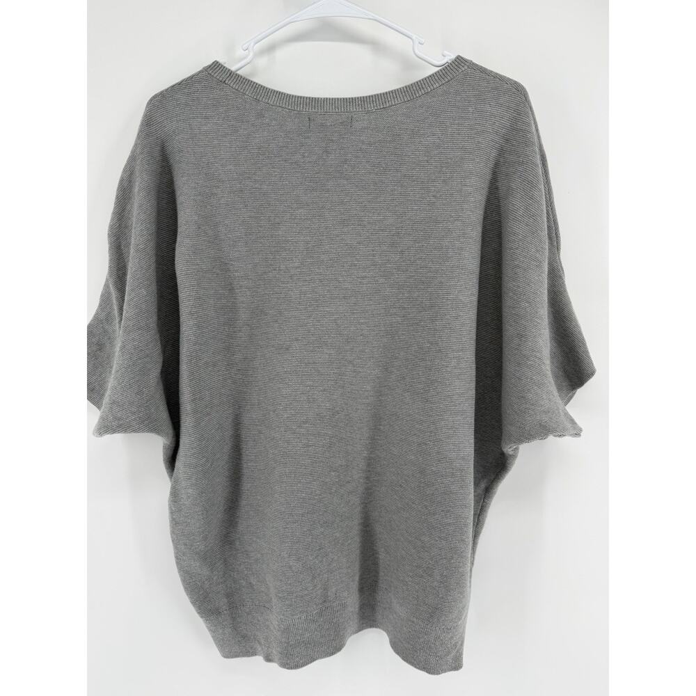 Quince Womens Lightweight Cotton Cashmere Link Stitch Dolman Sweater Size Large - Picture 4 of 7